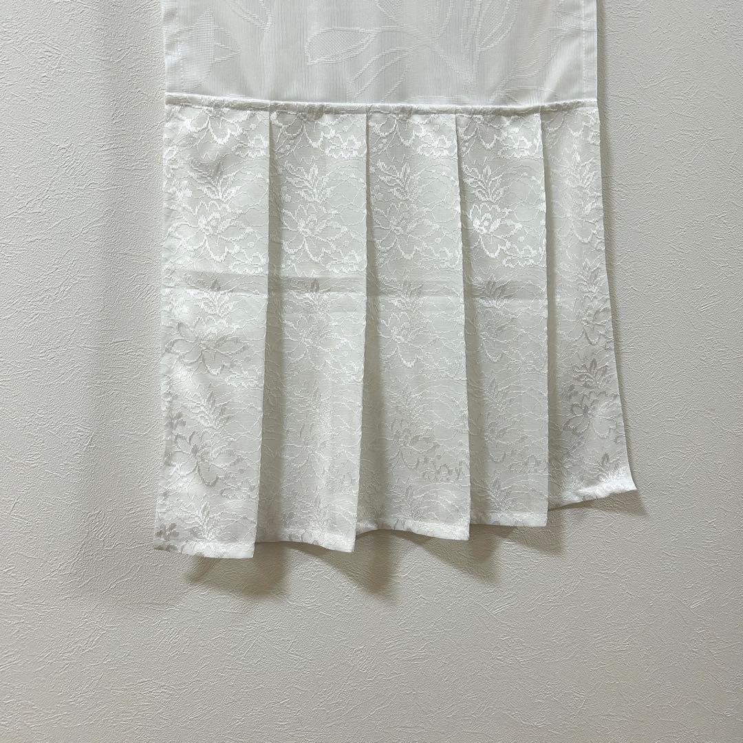 【ちい】二重カフェカーテン　5枚　オーダー品　かわいい　ダブルガーゼ　黄色