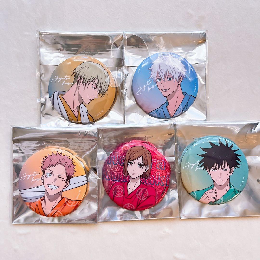 呪術廻戦 極楽湯 コラボ 特典 コースター 缶バッジ 温泉 じゅじゅやすみ