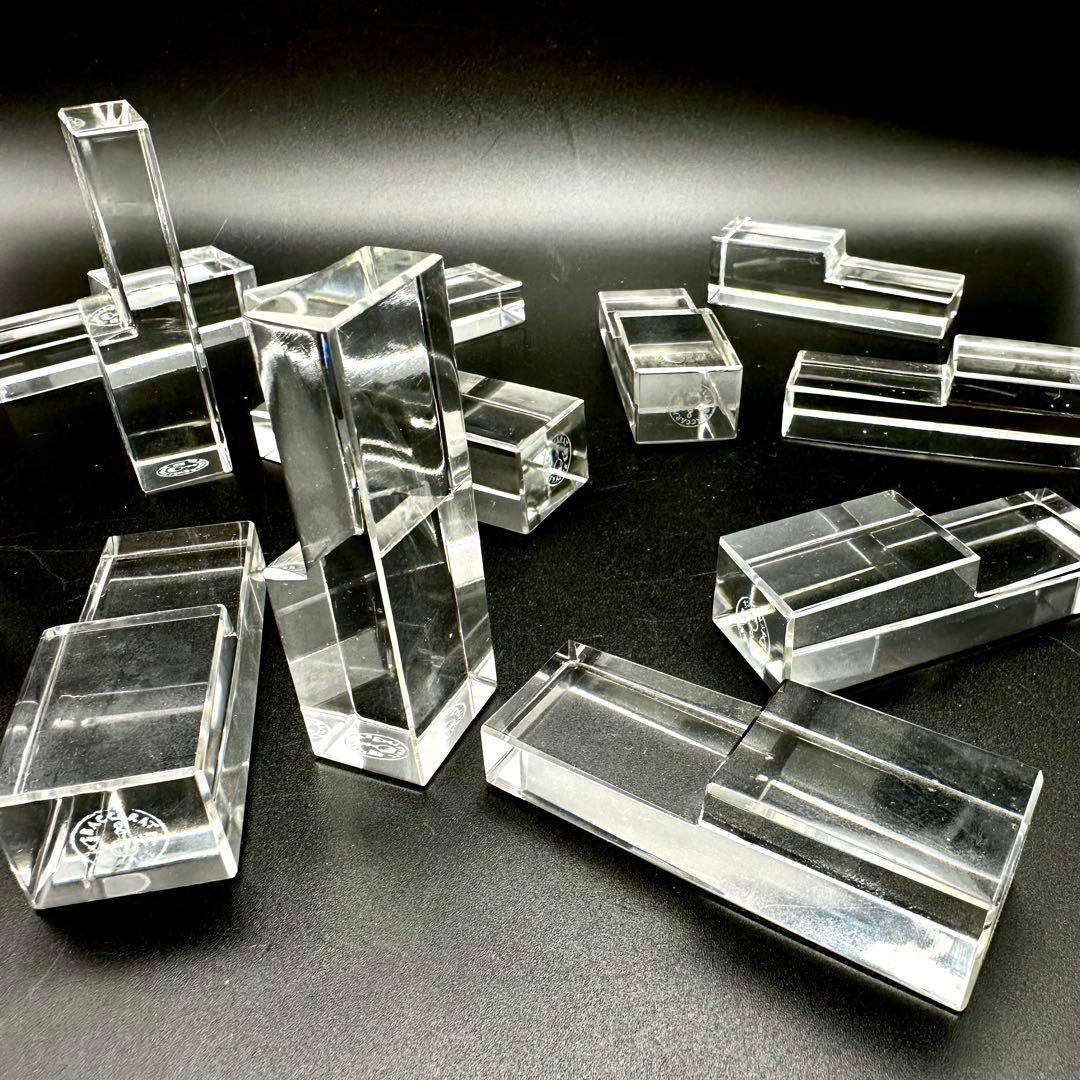 【希少】Baccarat バカラ クリスタルカトラリーレスト 箸置 12個セット