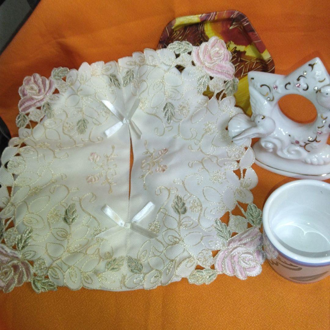 45年前のお盆～鳩の置物30年前スターバックスの　厚めカップ～ ティシューカバー