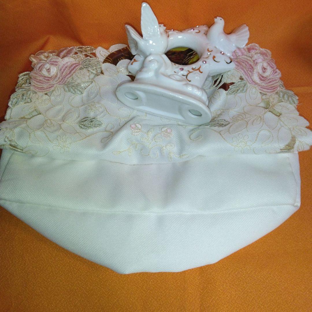 45年前のお盆～鳩の置物30年前スターバックスの　厚めカップ～ ティシューカバー