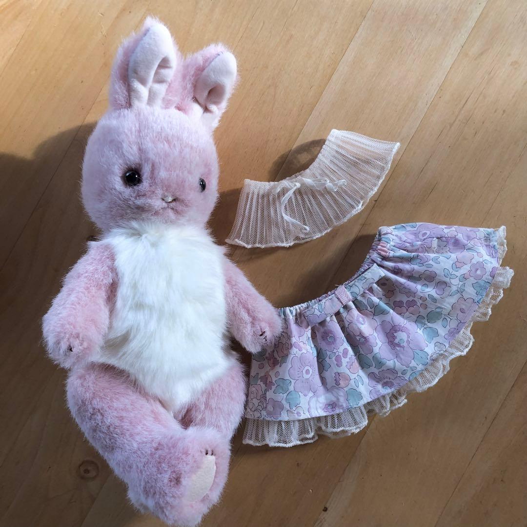 ハンドメイド　ピンクラビットちゃん　うさぎのぬいぐるみ