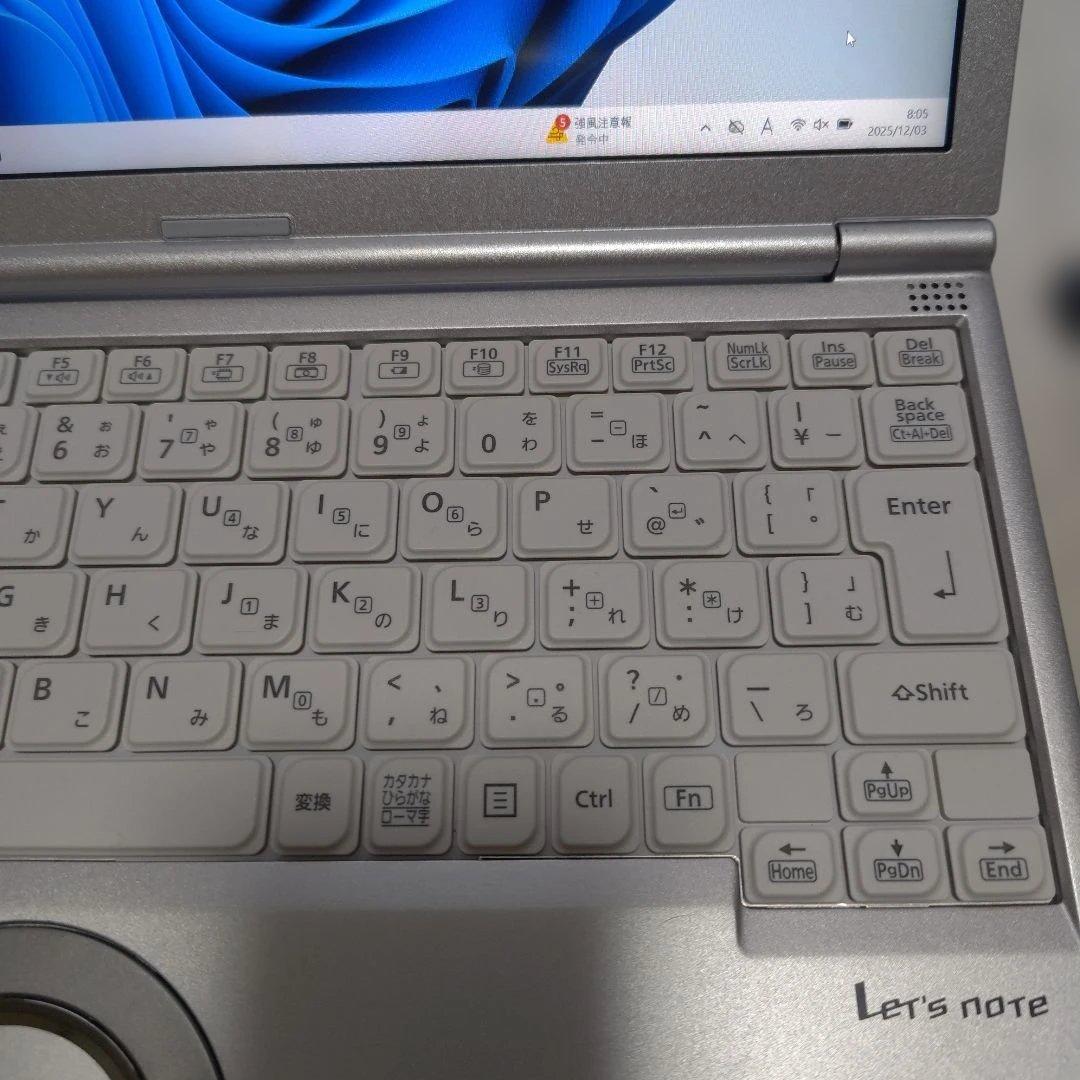 レッツノート　CF-SV1 第11世代 Windows 11 使用時間 610h