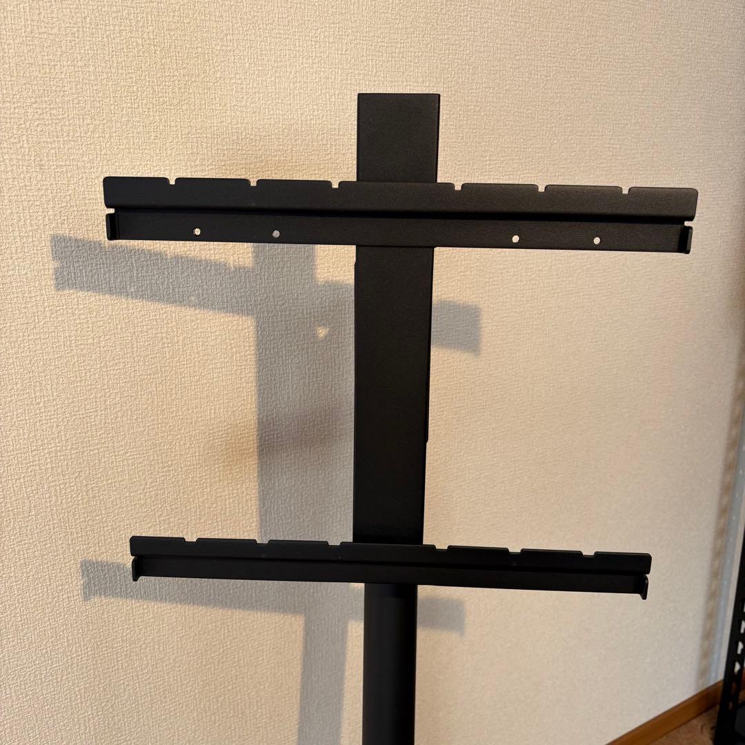 【美品】EQUALS WALL ロータイプ テレビスタンド A2 サテンブラック