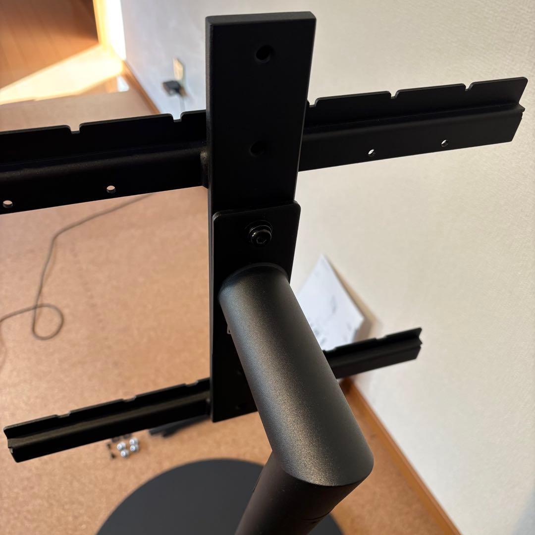 【美品】EQUALS WALL ロータイプ テレビスタンド A2 サテンブラック