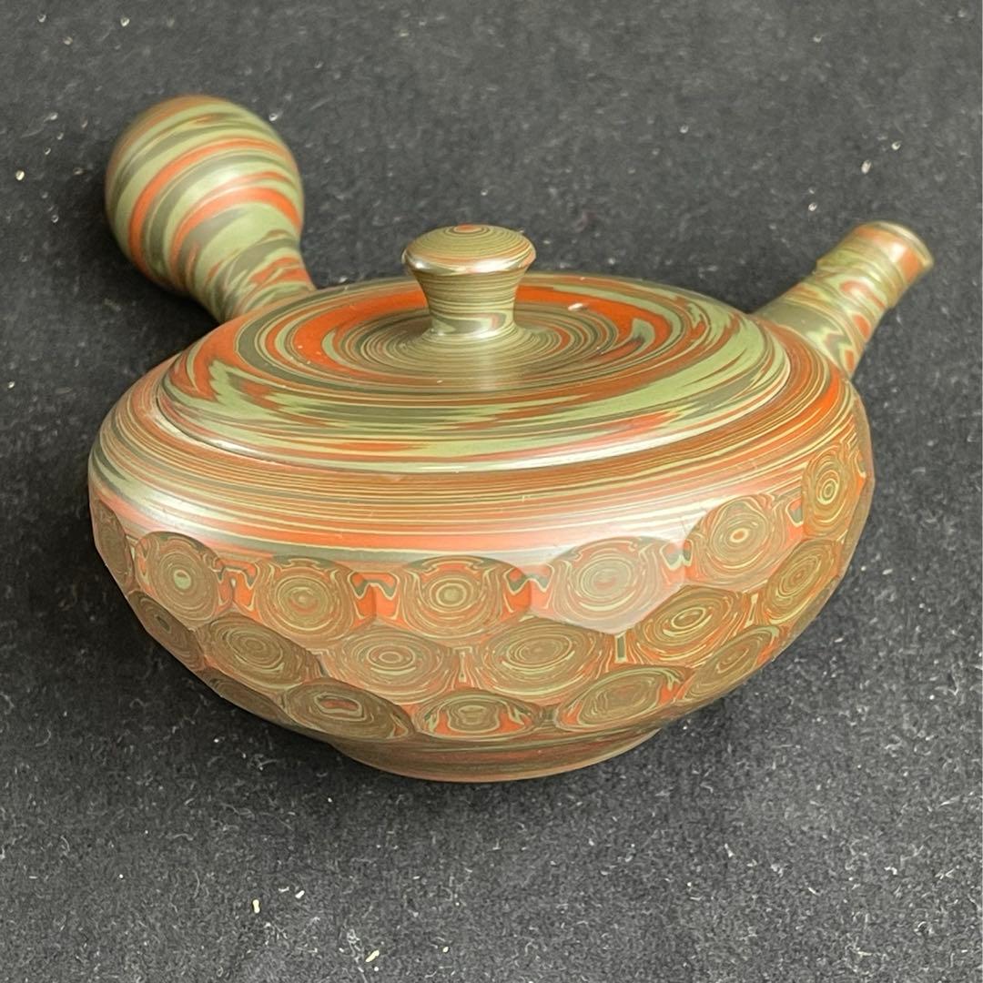 常滑焼　小西洋平　源心彩　練込　急須　茶道具　茶注　茶器