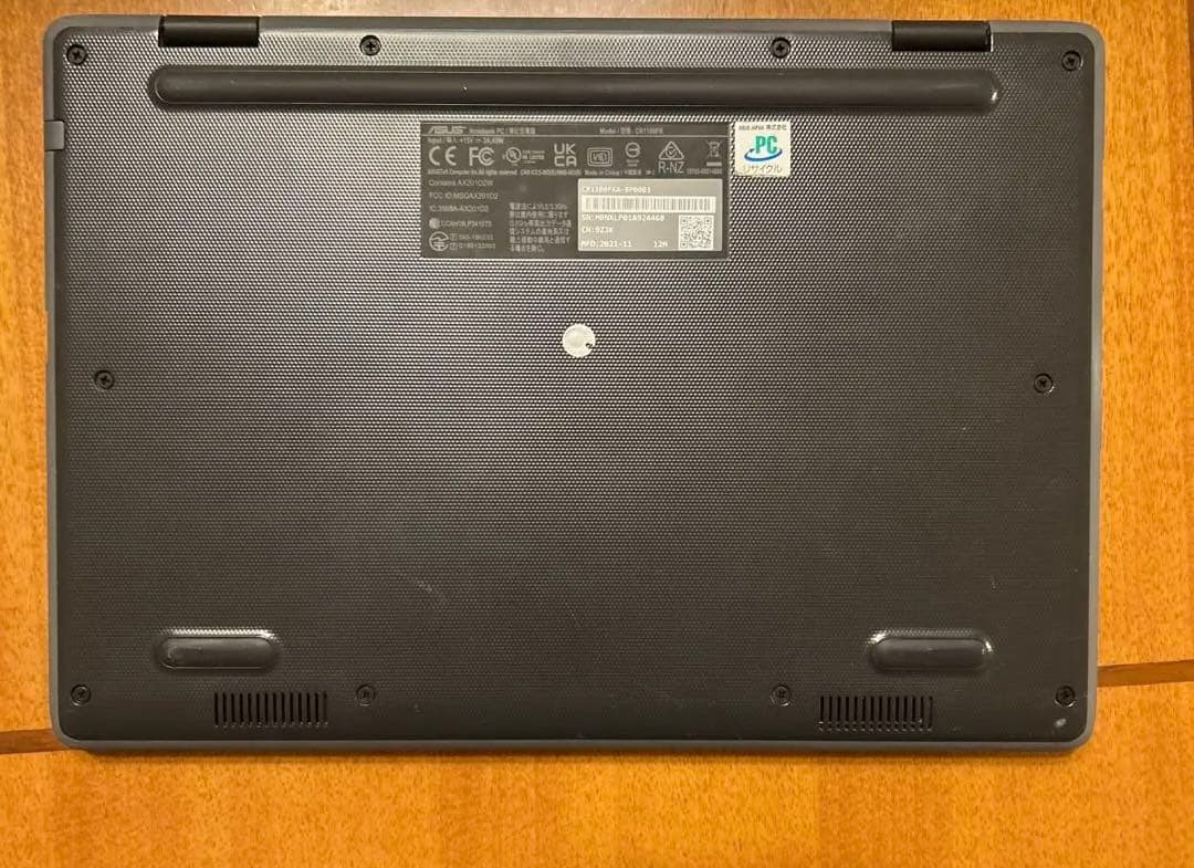 ASUS Chromebook 本体/充電器CR1100FK 定価53,680円