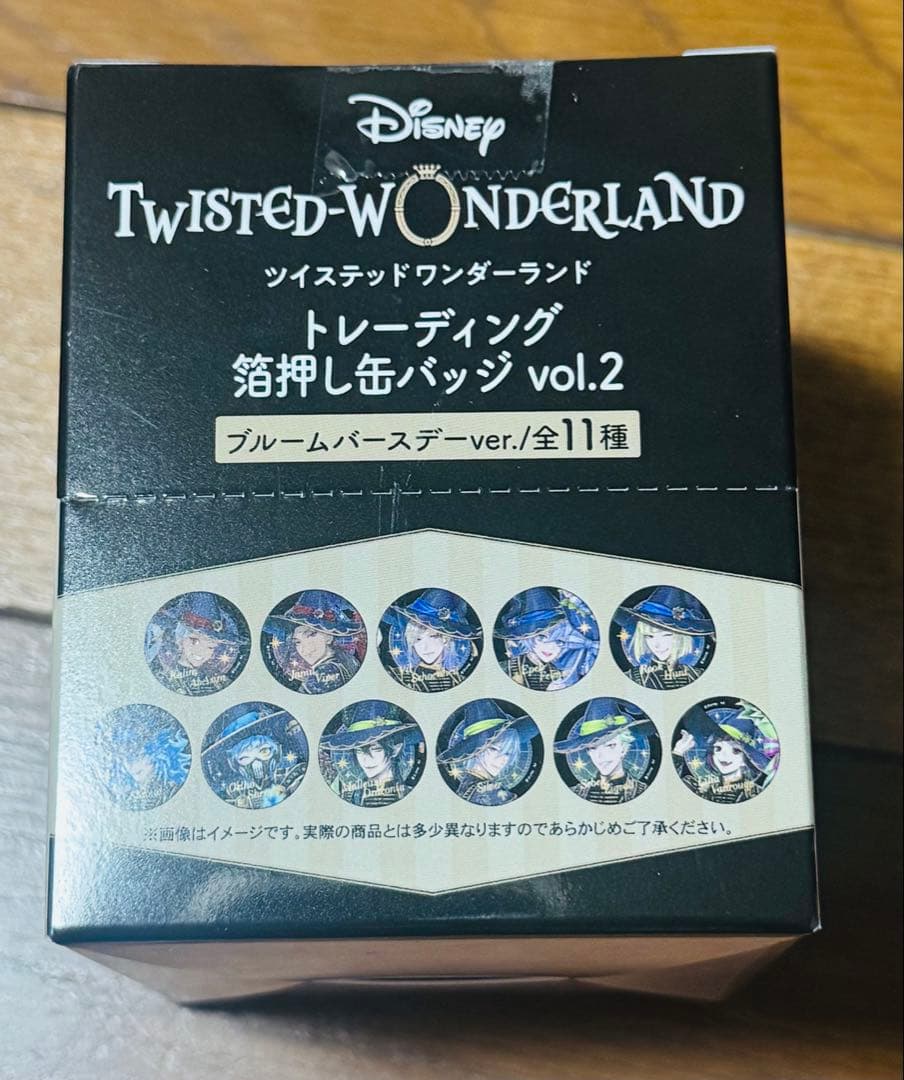 ディズニー ツイステッドワンダーランド　箔押し缶バッジ　コンプリート
