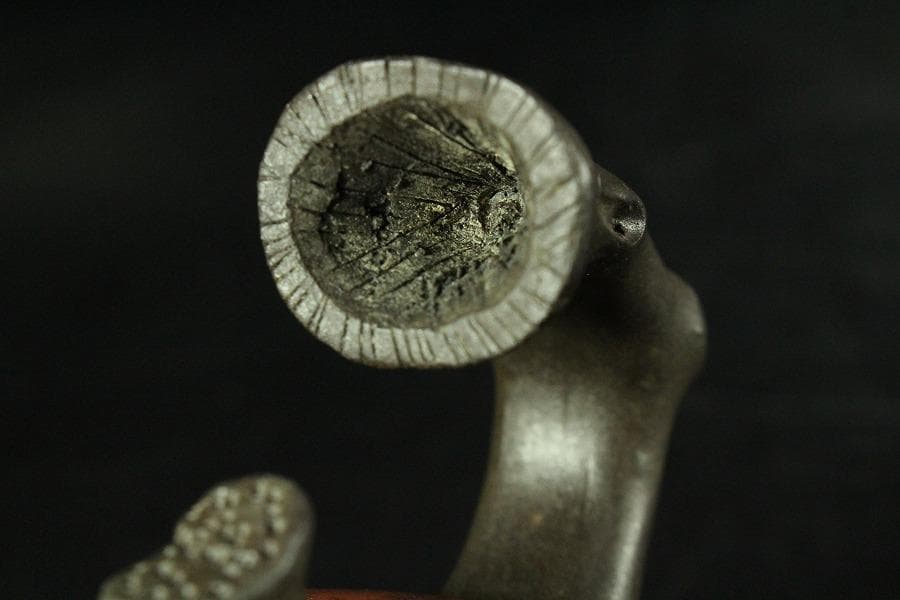 中国美術 朱泥 丸形 枝手 茶器 急須 在銘(K-YC689)