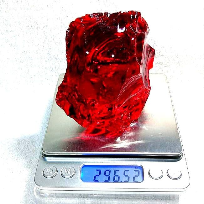 ☆エネルギー 300％☆アンダラクリスタル ローズマダー☆天然ガラス