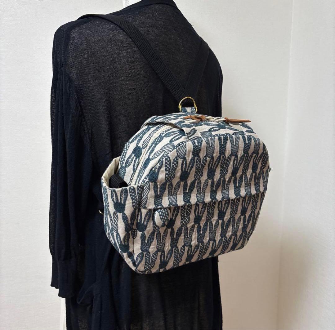 ハウンドメイド♡ミナペルホネンpomppia 3wayバッグ　リュックサック