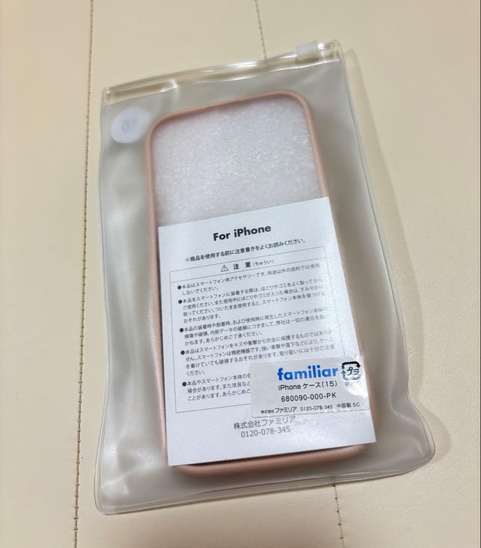新品未使用　現行品　familiar ファミリア　iPhoneケース　15