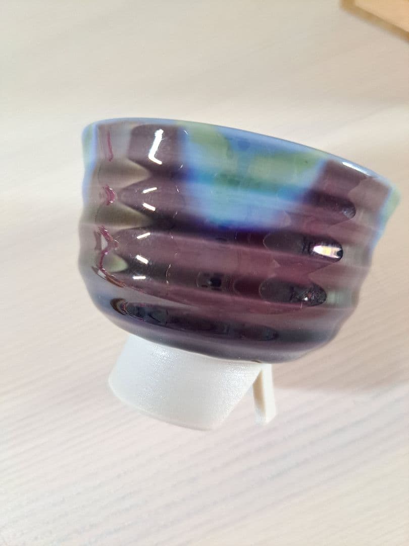 九谷焼徳田正彦 盃 三代目八十吉 人間国宝 ぐい呑み 酒器 共箱　御猪口