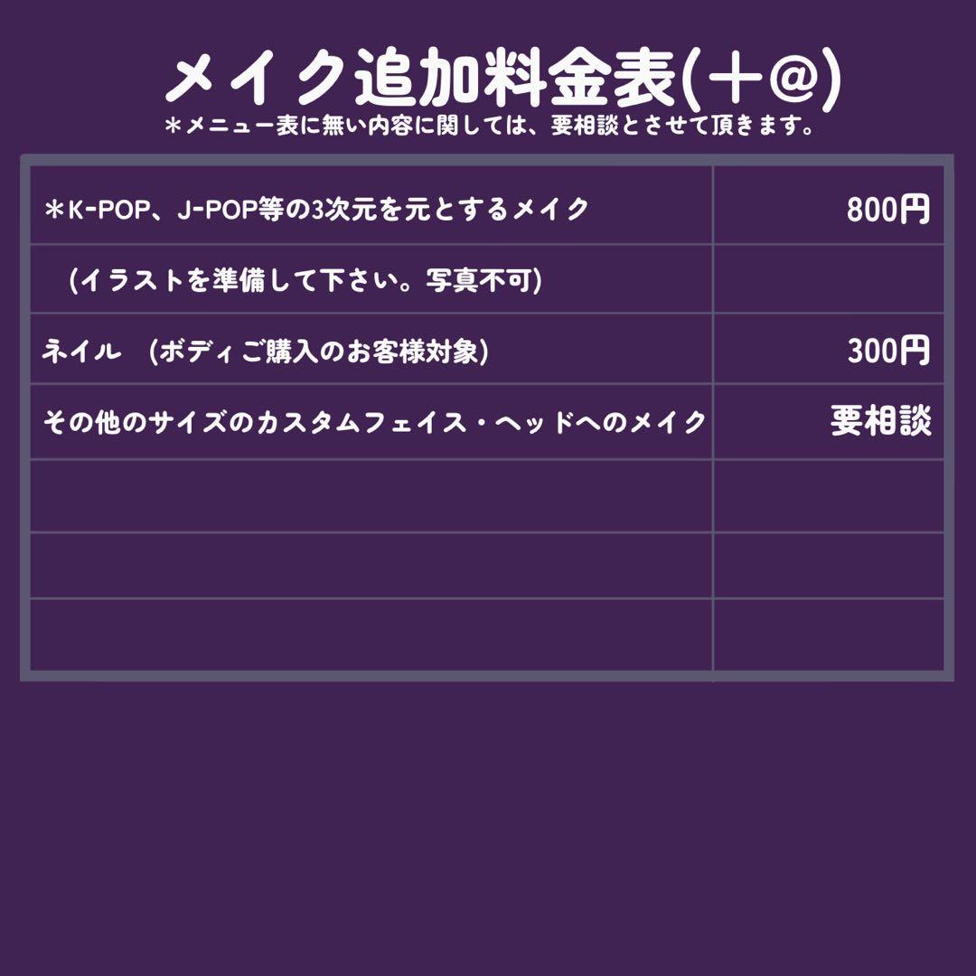 セリアドール　ねんどろいどシリーズ系かすたむフェイス　メイクオーダーページ