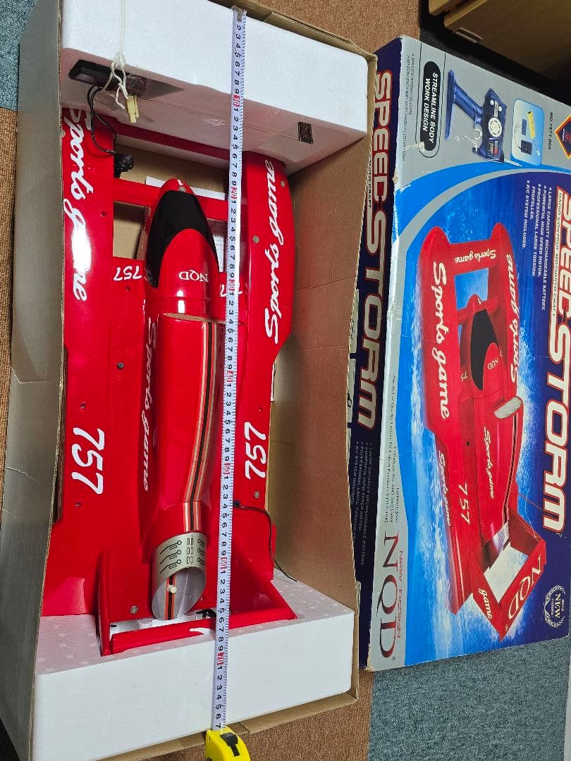 NQD Speed Storm 757 赤いリモコンボート