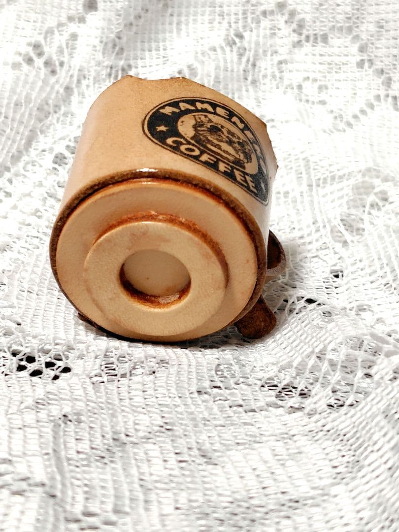 豆猫peco-lin 本革ティーカップ豆猫　三毛猫の子猫❁10日迄の価格❁