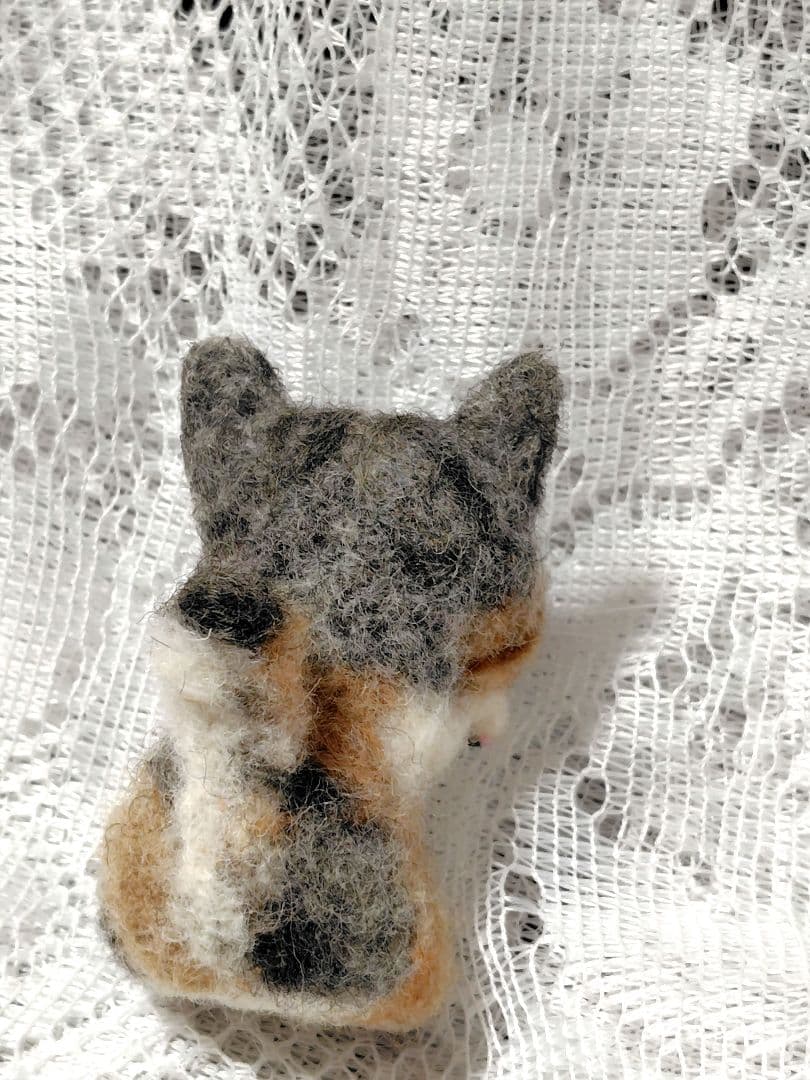 豆猫peco-lin 本革ティーカップ豆猫　三毛猫の子猫❁10日迄の価格❁