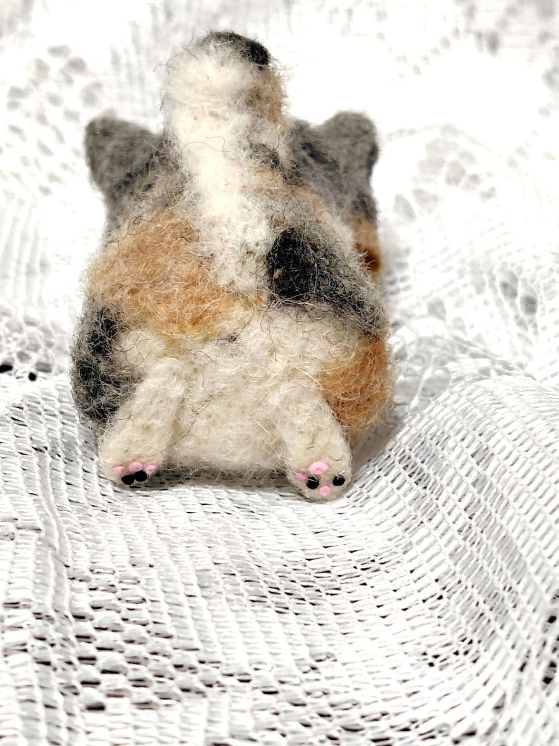 豆猫peco-lin 本革ティーカップ豆猫　三毛猫の子猫❁10日迄の価格❁