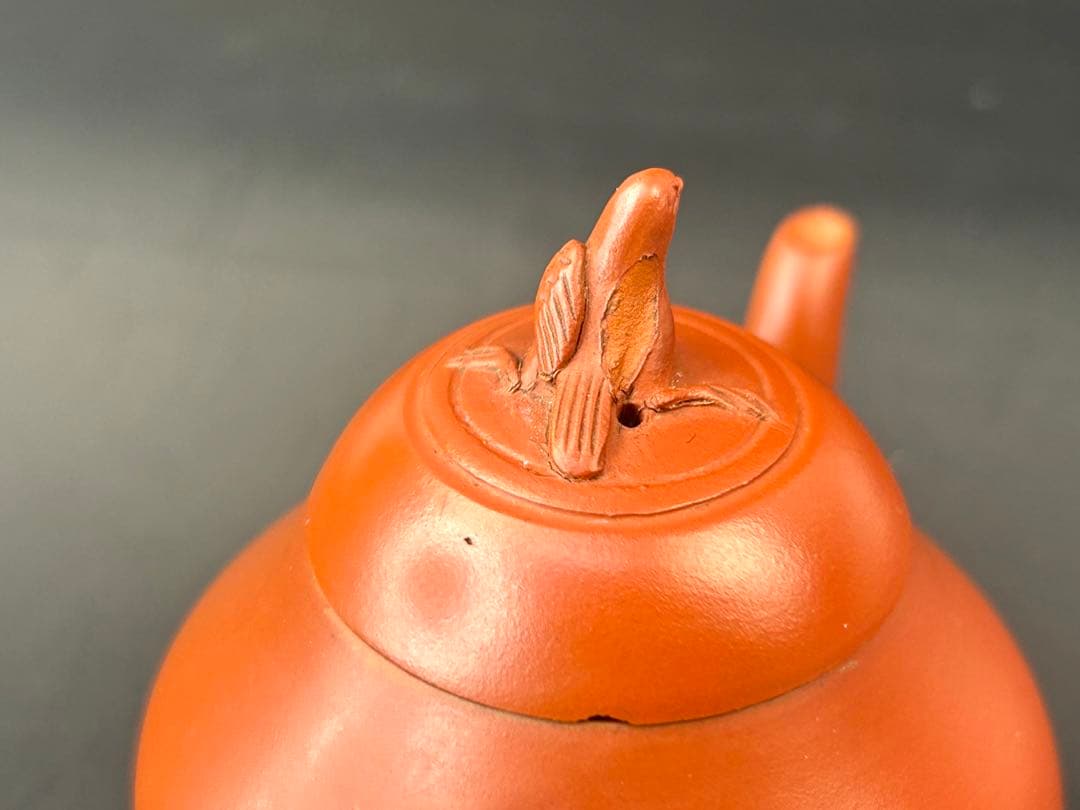 紫砂壺　中国美術　古道具　朱泥　時代物　急須　茶器　民家蔵出し