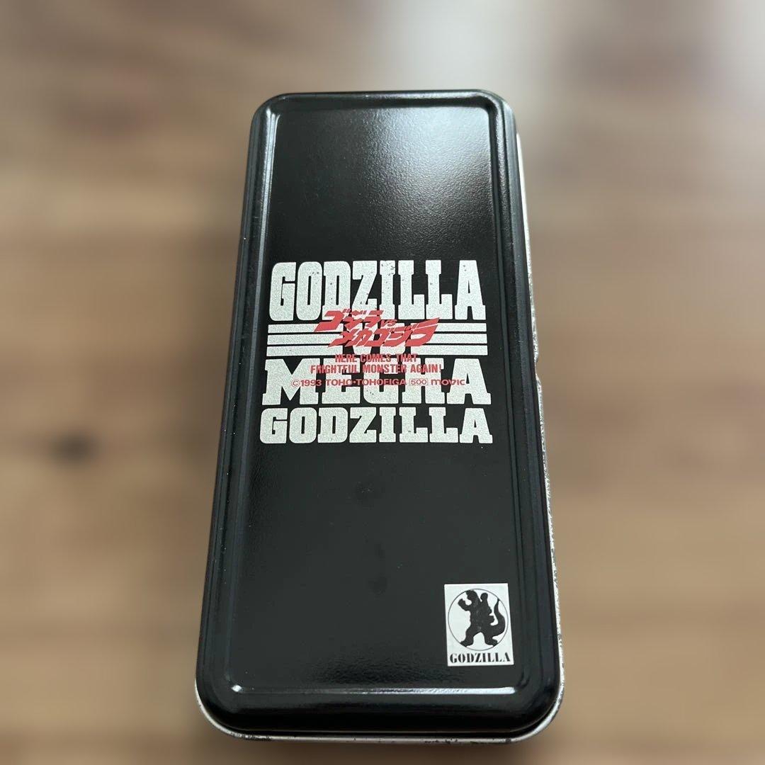 ゴジラvsメガゴジラ　缶ケース　ペンケース　缶