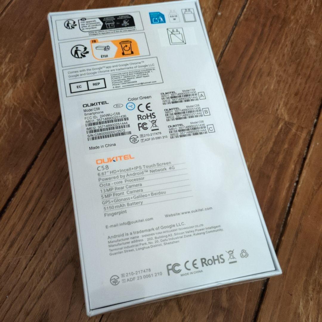最終お値下げ！OUKITEL C58 16GB/128GB