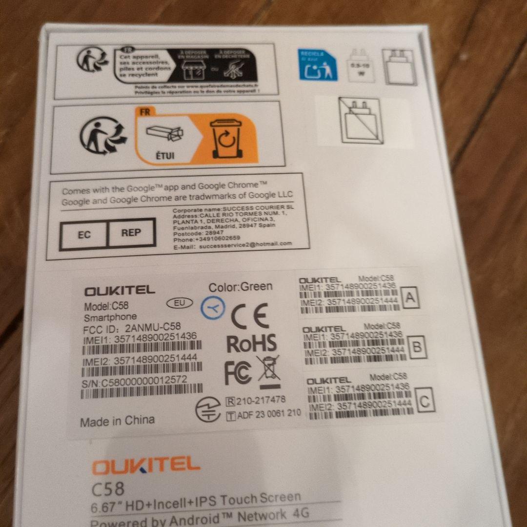 最終お値下げ！OUKITEL C58 16GB/128GB