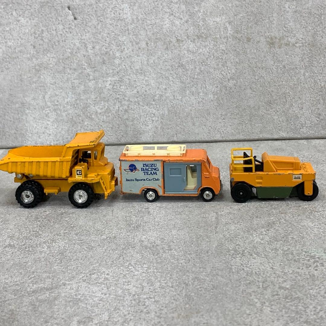 ミニカー 6点 黄色 作業車 油圧式クレーン JAL トミカ いすず
