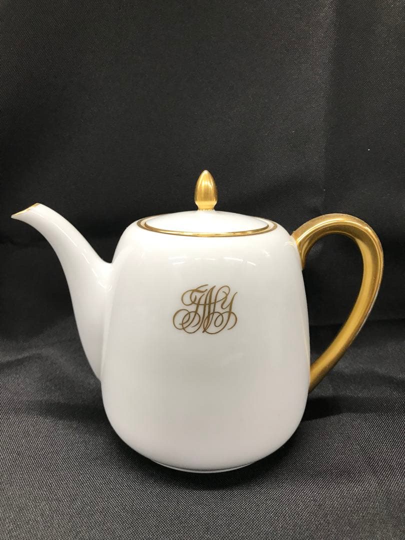 【USED】大倉陶園　ティーセット　ティーポット　クリーマー　シュガーポット