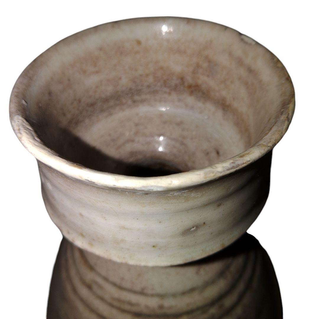 李朝　白磁雨漏り手花瓶　徳利　金継ぎ　骨董品