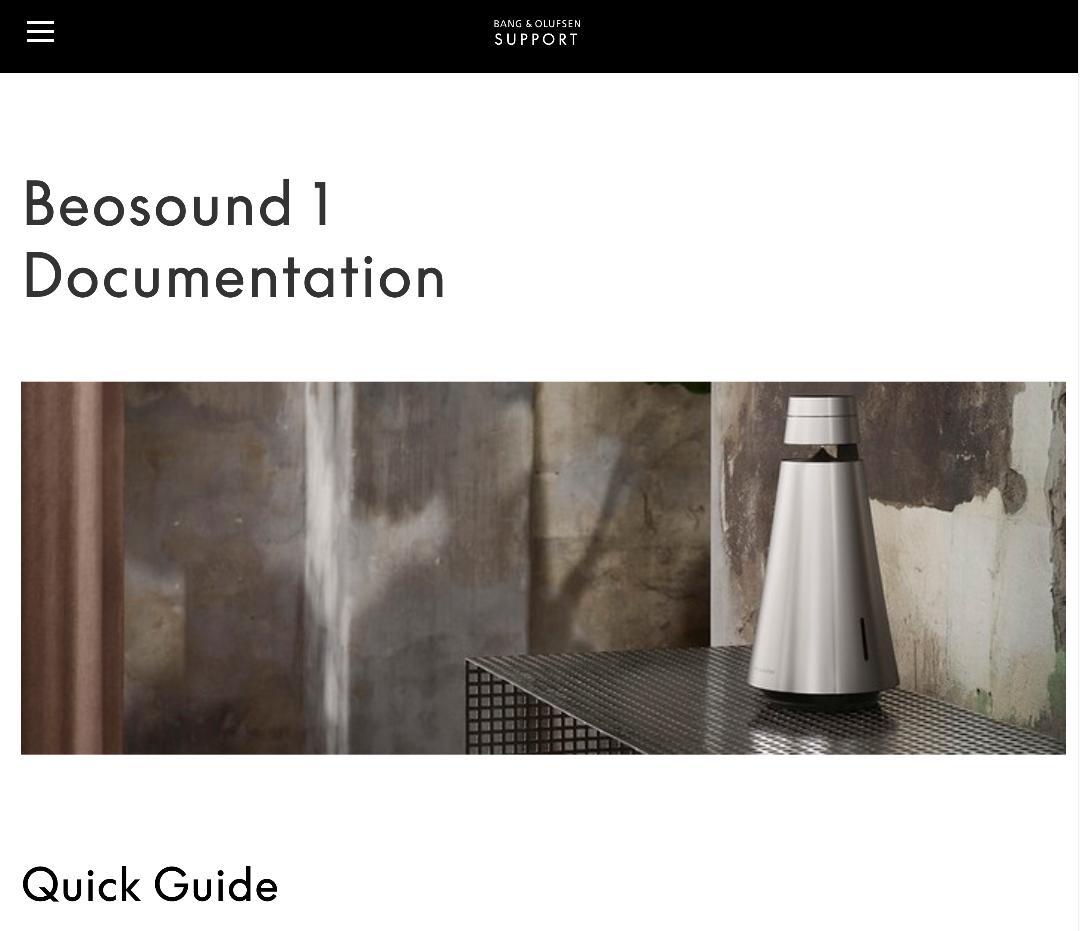 Bang & Olufsen BeoSound 1 本体 電源ケーブルのみ