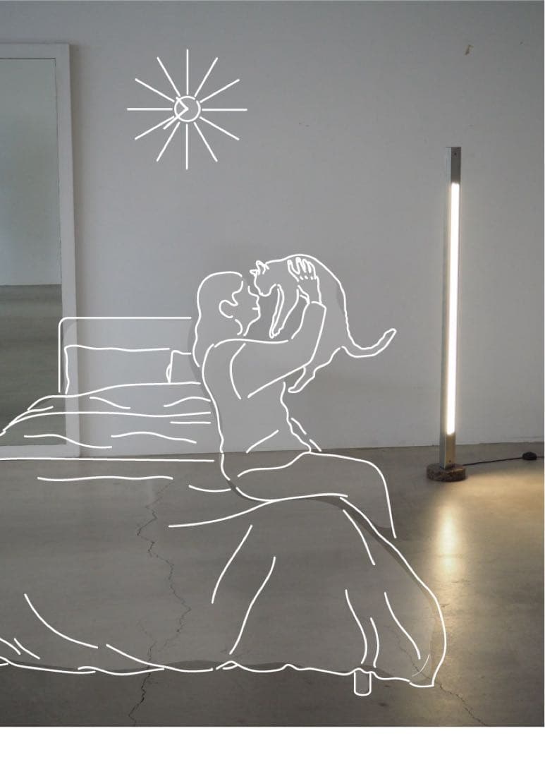 スリムフロアスタンド ブラック/シルバー