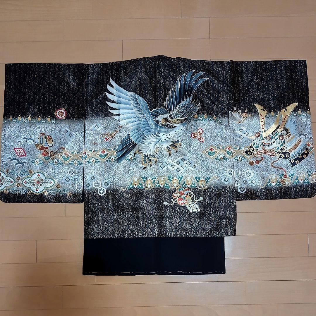 H03限定価格！☆USED美品☆ 七五三 3歳 男の子 着物・羽織袴セット
