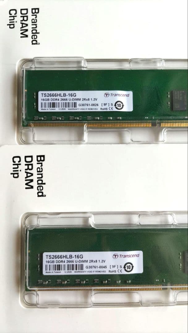 トランセンド DDR4 16GBメモリ×2枚