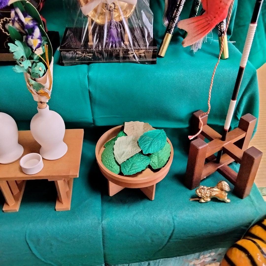 五月人形 鎧飾り 一式セット 金屏風 弓太刀 張子の虎付き 端午の節句 兜飾り