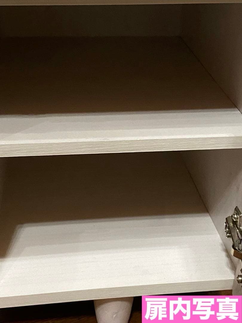 ロココ♦️便利な 収納 ドレッサー♦️ホワイトシャビー♦️ピンクシルバー♦️送料込