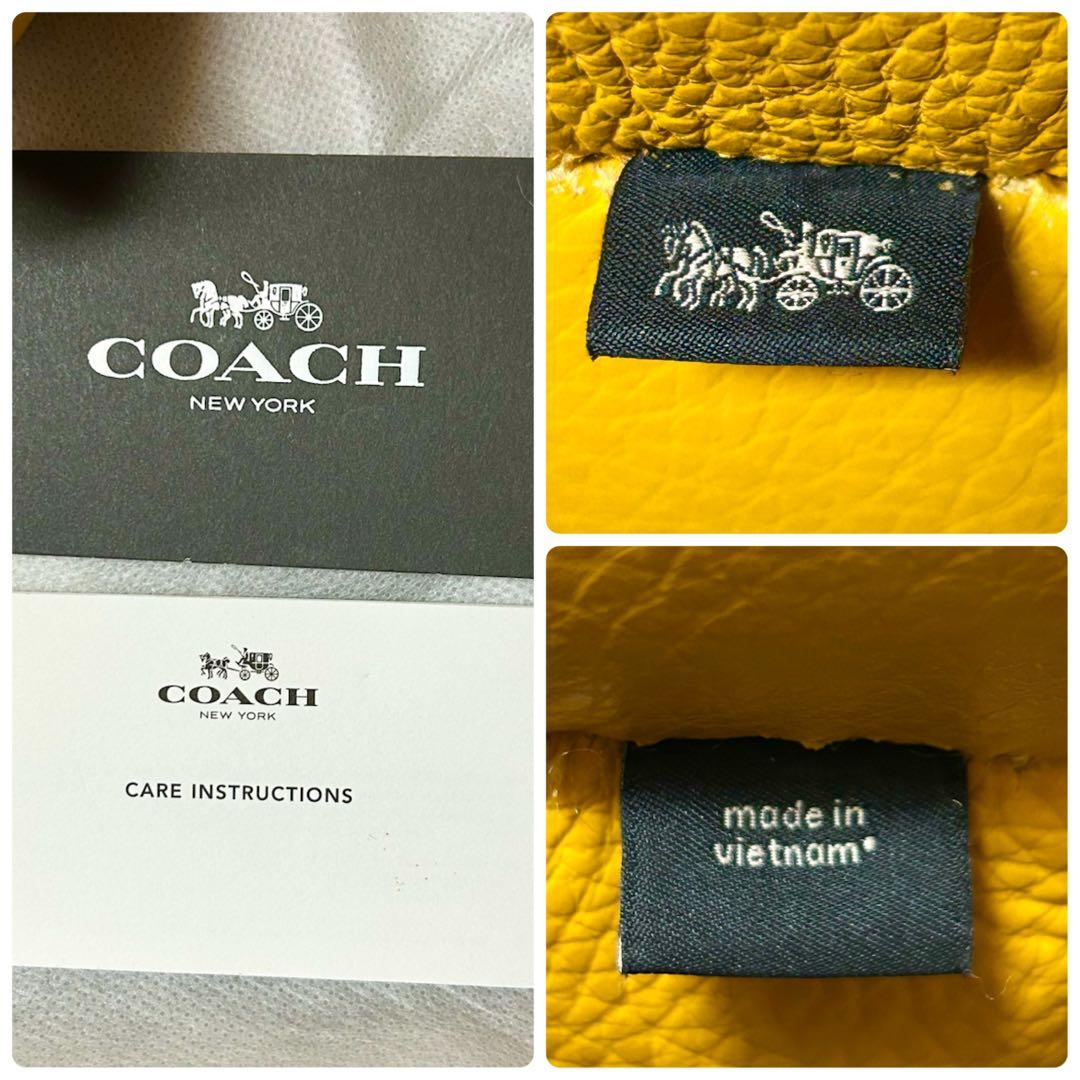 【未使用】COACH×PEANUTS ウッドストック 特大 本革 コラボ 限定