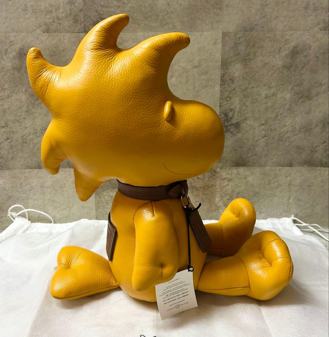【未使用】COACH×PEANUTS ウッドストック 特大 本革 コラボ 限定