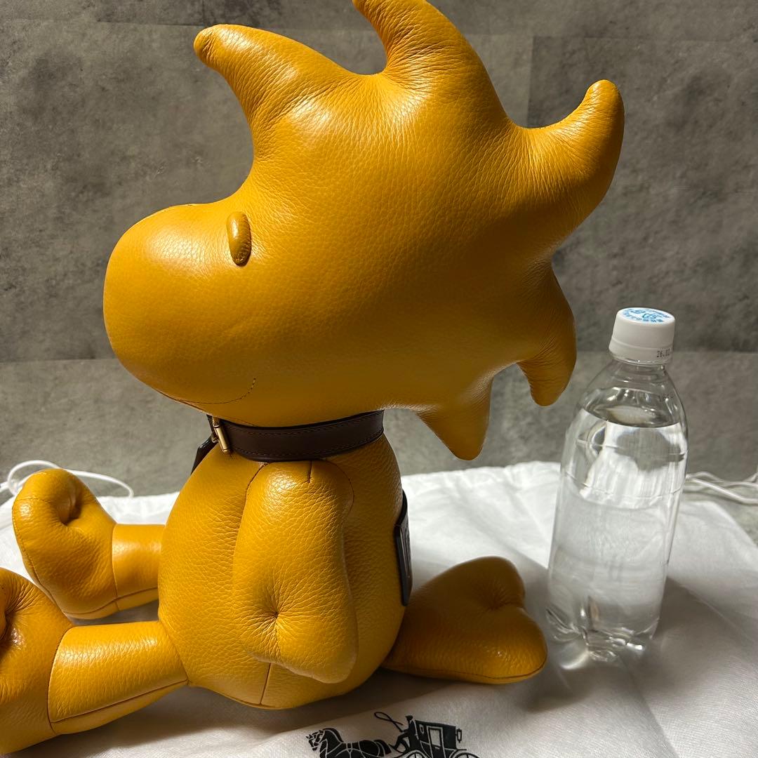 【未使用】COACH×PEANUTS ウッドストック 特大 本革 コラボ 限定