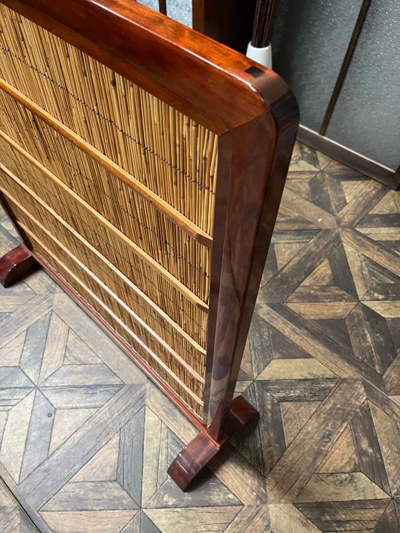 衝立 目隠し 間仕切り パーテーション インテリア 和 昭和レトロ　当時物