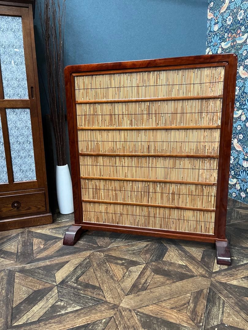 衝立 目隠し 間仕切り パーテーション インテリア 和 昭和レトロ　当時物