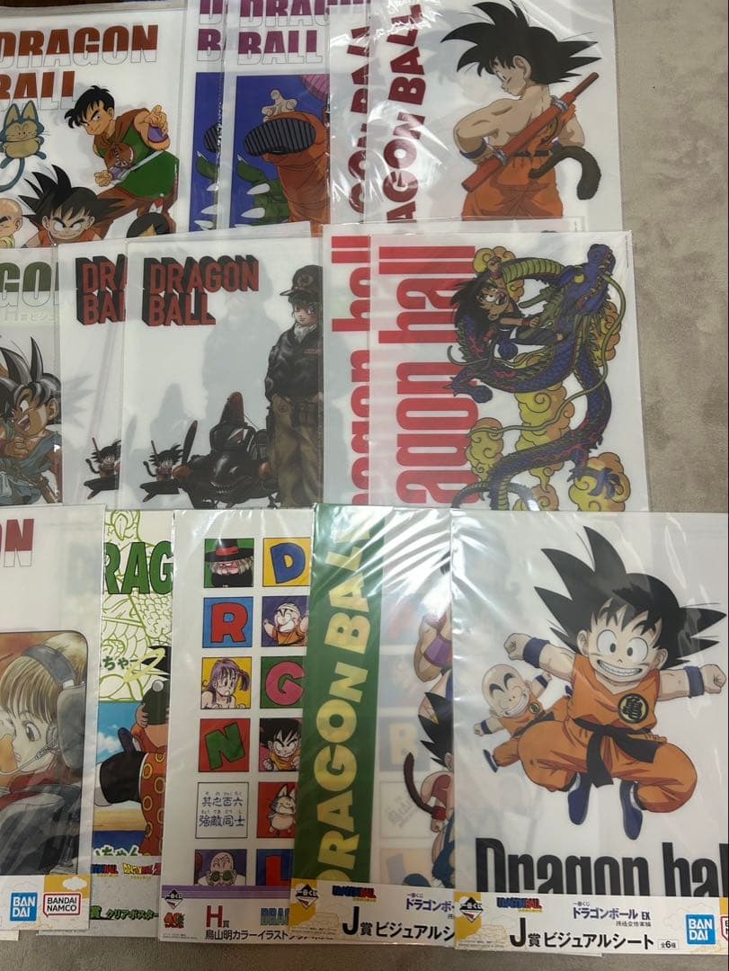 ドラゴンボール　一番くじ　ビジュアルシート　クリアポスター　まとめ売り　34点
