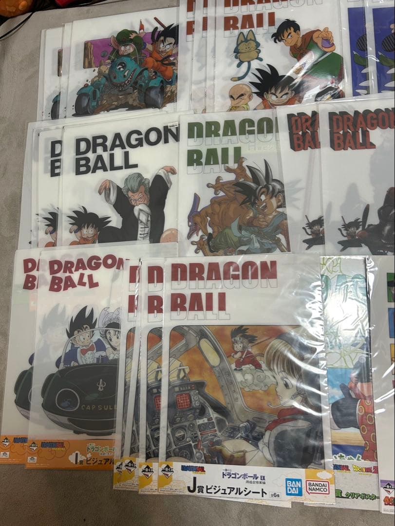 ドラゴンボール　一番くじ　ビジュアルシート　クリアポスター　まとめ売り　34点