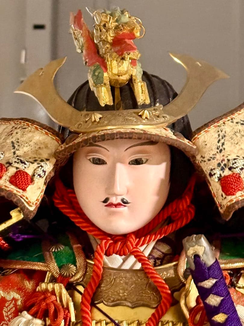 京都 丸屋 丸平 大木平蔵 五月人形 『八幡太郎』 木製共箱 子どもの日