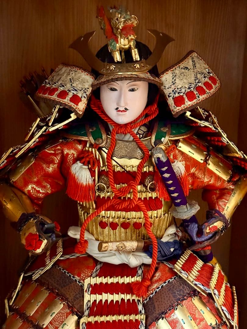 京都 丸屋 丸平 大木平蔵 五月人形 『八幡太郎』 木製共箱 子どもの日