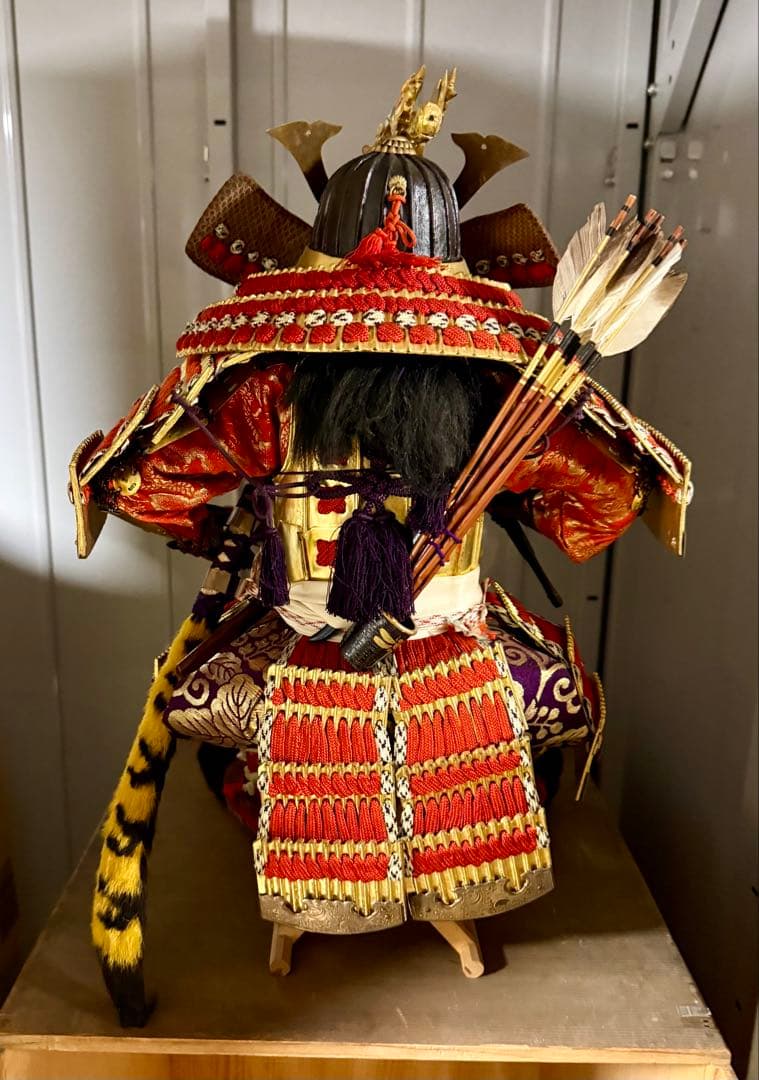 京都 丸屋 丸平 大木平蔵 五月人形 『八幡太郎』 木製共箱 子どもの日