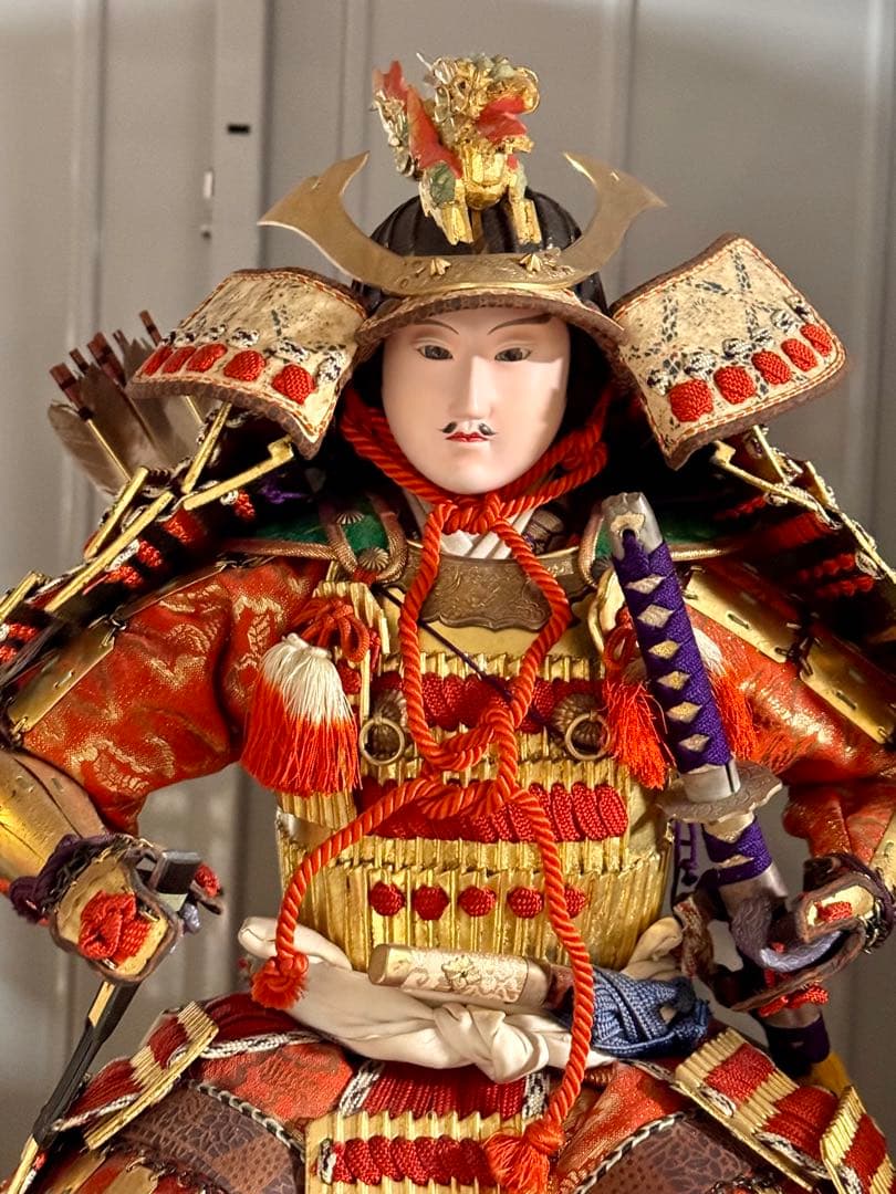 京都 丸屋 丸平 大木平蔵 五月人形 『八幡太郎』 木製共箱 子どもの日