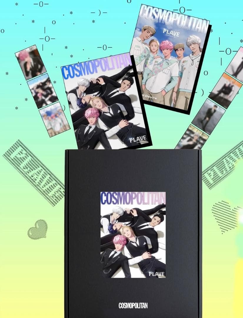 Plave COSMOPOLITAN 表紙 特別BOX　雑誌2冊＆カード7枚