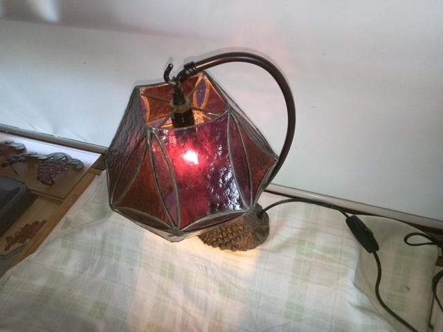 ８角形エンジ　スタンドランプ b-28