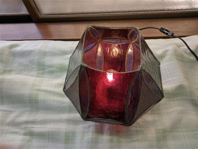 ８角形エンジ　スタンドランプ b-28