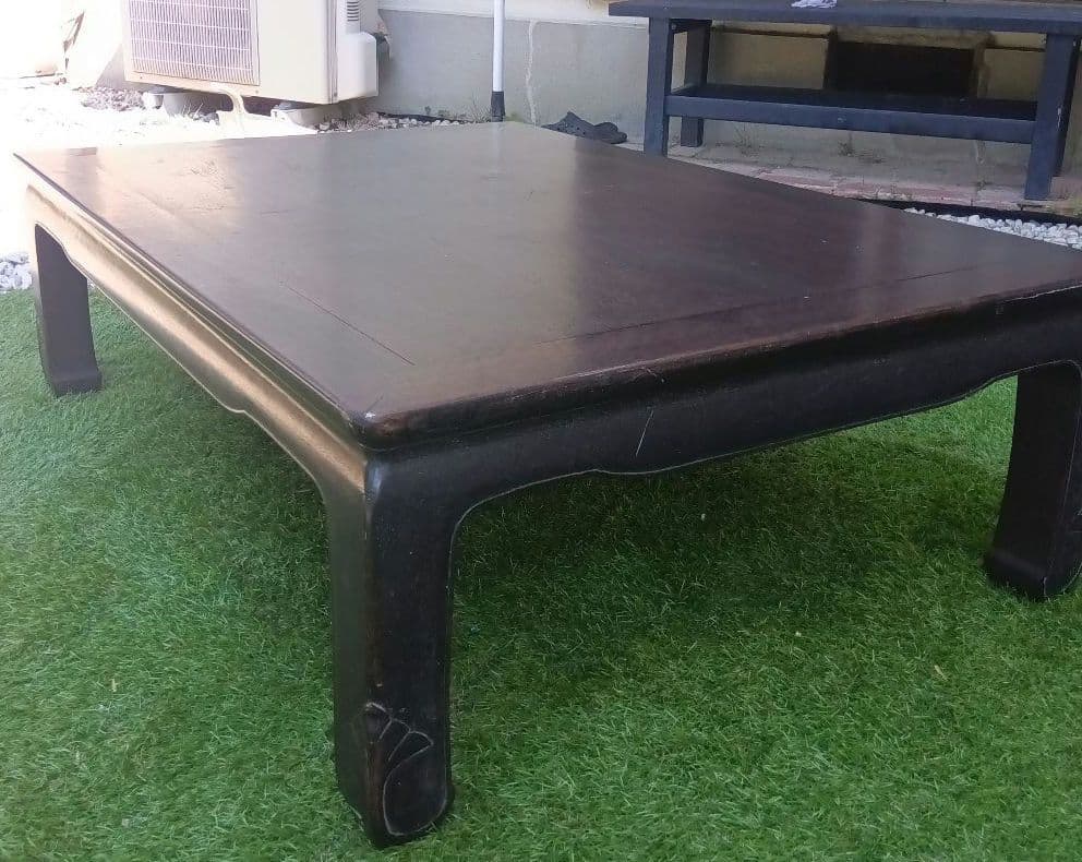 紫檀　座卓　昭和レトロ　希少　アンティーク　たのメル便